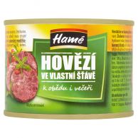 Maso hovězí ve vl.šťávě 180g