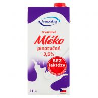 Mléko trvanlivé plnotučné bez laktózy 3,5% 1L