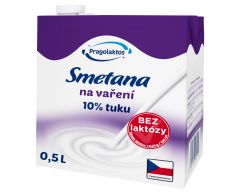 Smetana na vaření bez laktózy 10% 0,5L Pragolaktos