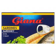 Sardinky Giana v rostlinném oleji 125g/90g 