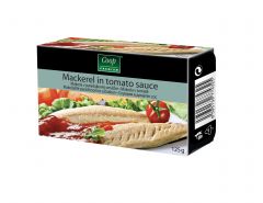 Mackerel in tomato sauce 125g90g COOP Premium 