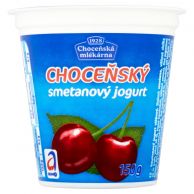 Choceňský smetanový jogurt višňový 150g