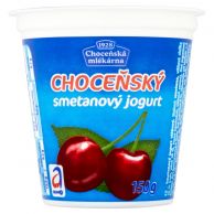 Choceňský smetanový jogurt višňový 150g