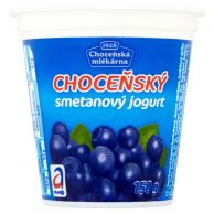 Choceňský smetanový jogurt borůvkový 150g