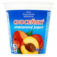 Choceňský smetanový jogurt broskvový 150g
