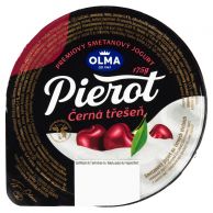 Pierot smetanový jogurt na černých třešních 175g 