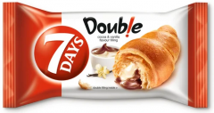 Croissant 7 Days Double  cocoa&vanilla flawour filling 60g 