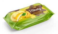 Piškoty s banánovou příchutí v bílé čokoládě 135g Sladká Tečka