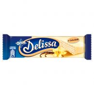 Delissa oplatka příchuť vanilková v bílé čokoládě 33g 