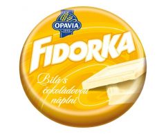 Fidorka Bílá s čokoládovou náplní 30g žlutá