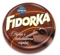 Fidorka Hořká s čokoládovou náplní 30g hnědá