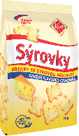 Sýrovky krekry se sýrovou příchutí 90g