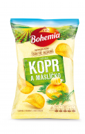 Bohemia Chips s příchutí kopr a máslíčko 120g