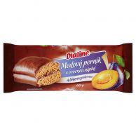 Dialine Medový perník s ovocnou náplní švestka a tmavou pol.60g 
