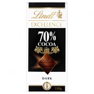 Čokoláda Lindt Excellence 70% Cocoa Dark 100g 