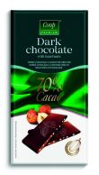 Dark chocolate s lískovými oříšky 80g Coop Premium