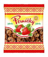 Perníčky jahoda náplň ovocná v cukrové pol. 150g 