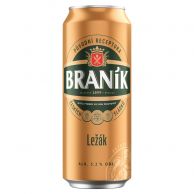 Braník Ležák světlý 0,5L plech