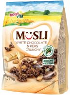 Musli white choco & keks 375g