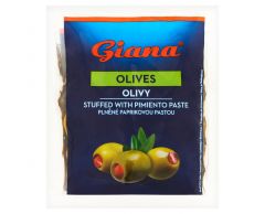 Olivy zelené s paprikou 195g