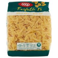 COOP Sušené semolinové těstoviny Farfalle 500g 