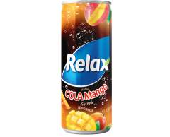 Relax limonáda příchuť Cola Mango 0,33 L plech 