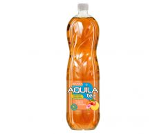Aquila Tea méně cukru černý čaj se šťávou z broskve 1,5L