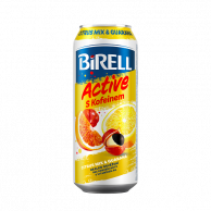 Birell Active s kofeinem přích. Citrus mix & Giarama  0,5L plech