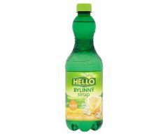 Hello Bylinný sirup hustý přích.  Bezový květ Citron 0,7L
