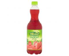 Hello sirup Extra hustý příchuť Jahoda 0,7L