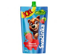 Hello XXL Ovocná svačinka s Jahodami a jablky 200g kapsička