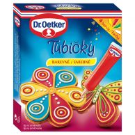 Tubičky na zdobení barevné 4ks 76g 