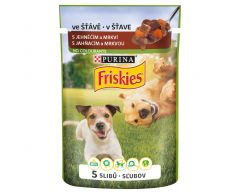 Friskies Vitafit jehněčí s mrkví ve šťávě 100g kapsička 