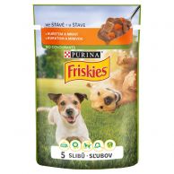 Friskies kuřecí s mrkví ve šťávě 100g kapsička