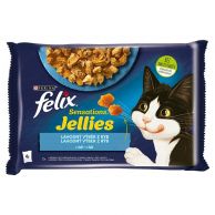 Felix Sensations kapsička Losos a treska v želé 4x85g