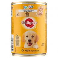 Pedigree Junior s kuřecím masem v želé 400g konzerva 