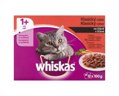 Whiskas kapsička kočka Klasický výběr ve šťávě 12x100g
