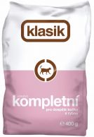 Kompletní krmivo s drůbežím a hovězím 400g granule kočka Klasik