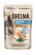 Shelma kapsička kočka treska/spirulina 85g
