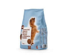 AXI Kompl. krmivo pro psy malých a středních plemen 1kg granule