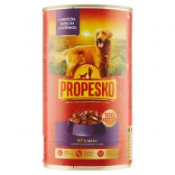 Propesko hovězí kuřecí zvěřina 1240g konzerva pro psy