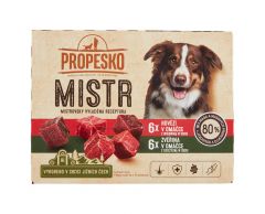 Propesko Mistr hovězí/zvěřina v omáčce kapsička pro psy 12x85g