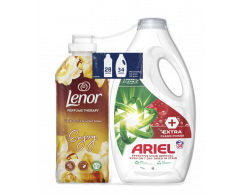 Ariel prací gel Extra+Lenor aviváž Enjoy duopack
