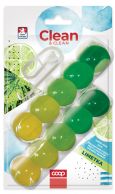 WC závěs kuličky 2x35g Limetka Clean&Clean
