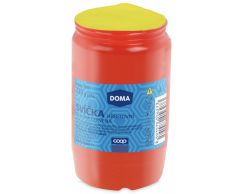 Svíčka hřbitovní olejová 130g červená Doma 