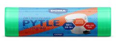 Pytle na odpad zatahovací 60L 20ks Doma