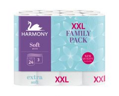Toaletní papír Harmony Soft 3v 24x15m