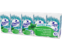 Papírové kapesníčky aroma Mint 10ks Linteo